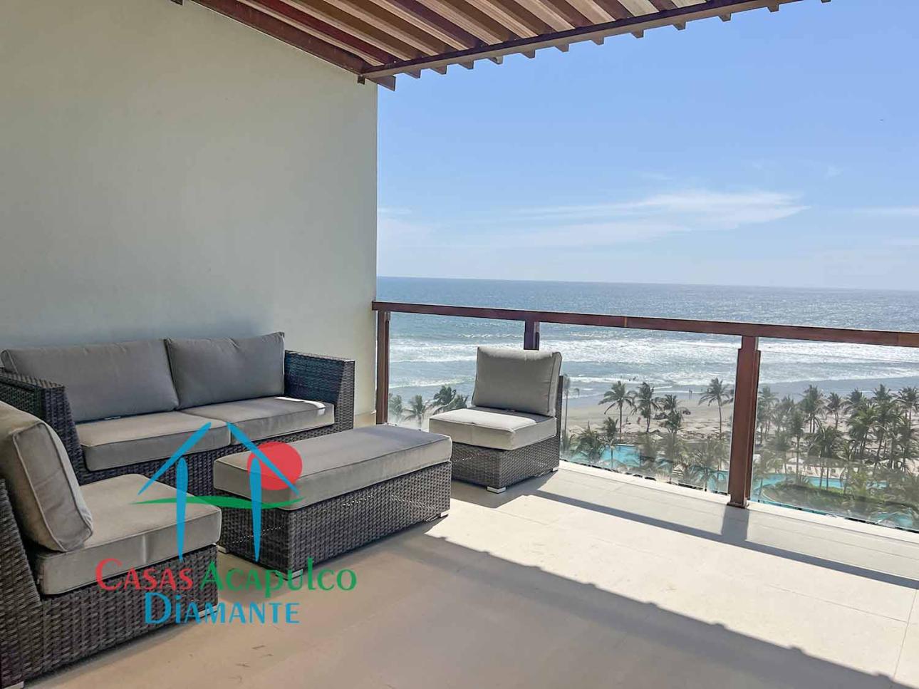 Departamento de lujo. Terraza con vista al mar — foto 5