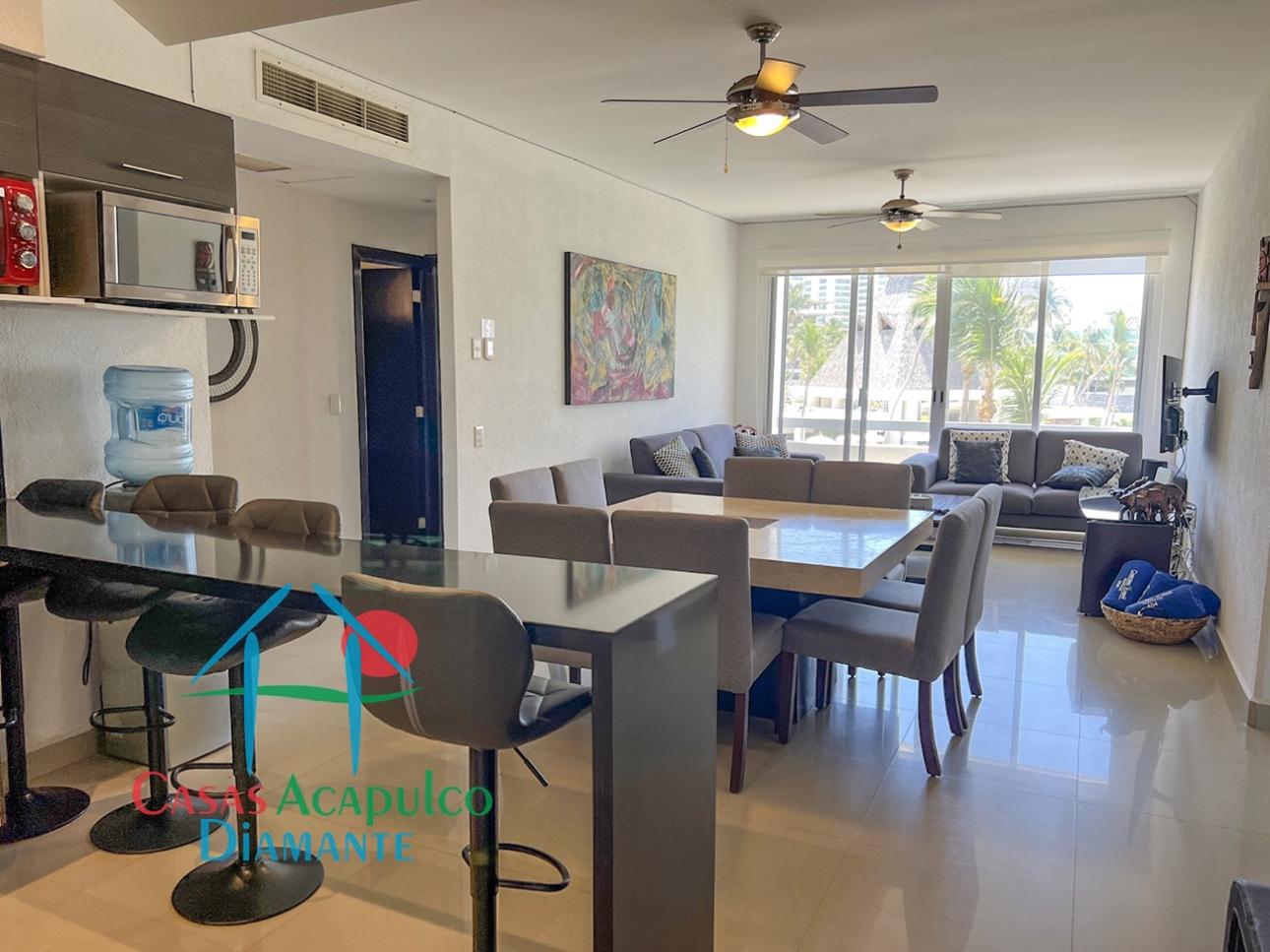 Departamento con Vista al Campo de Golf en Playa Diamante