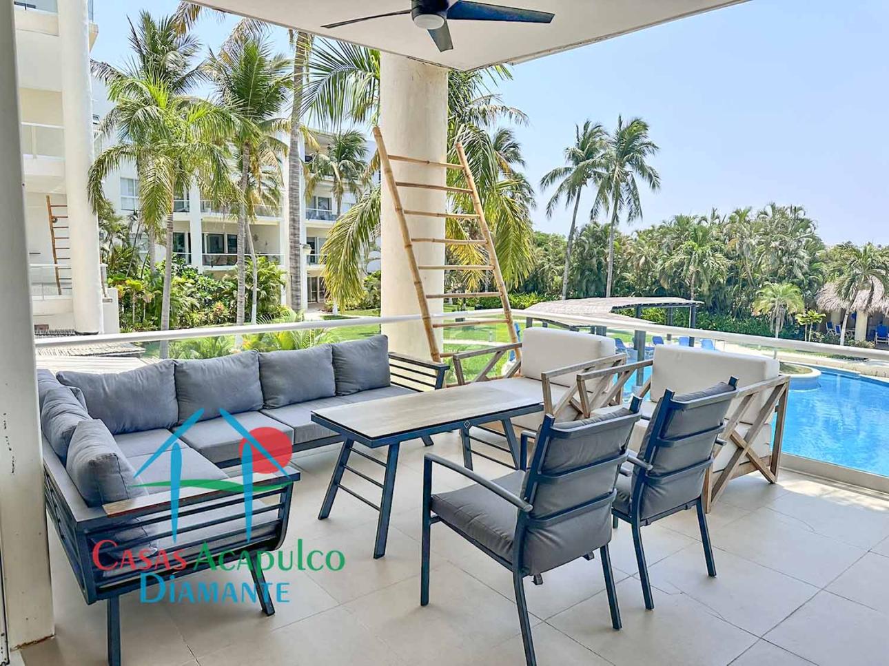 Exclusivo departamento en condominio con club de playa