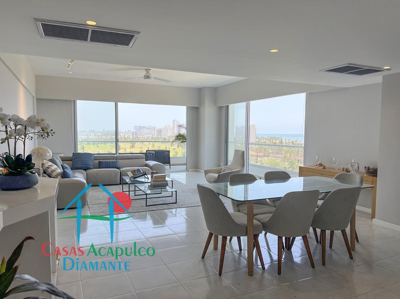 Con vista al campo de golf y al mar: una joya en Acapulco