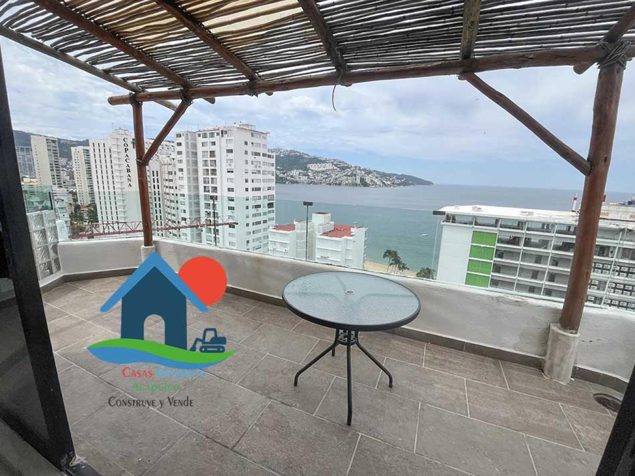 Depto en Acapulco Dorado con Vista a la Bahía y Terraza