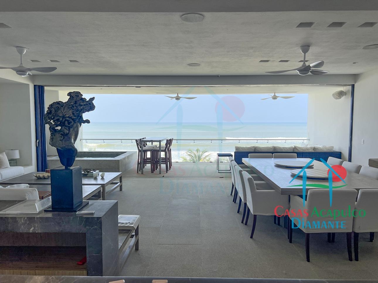 Departamento de playa con jacuzzi y y vista al mar
