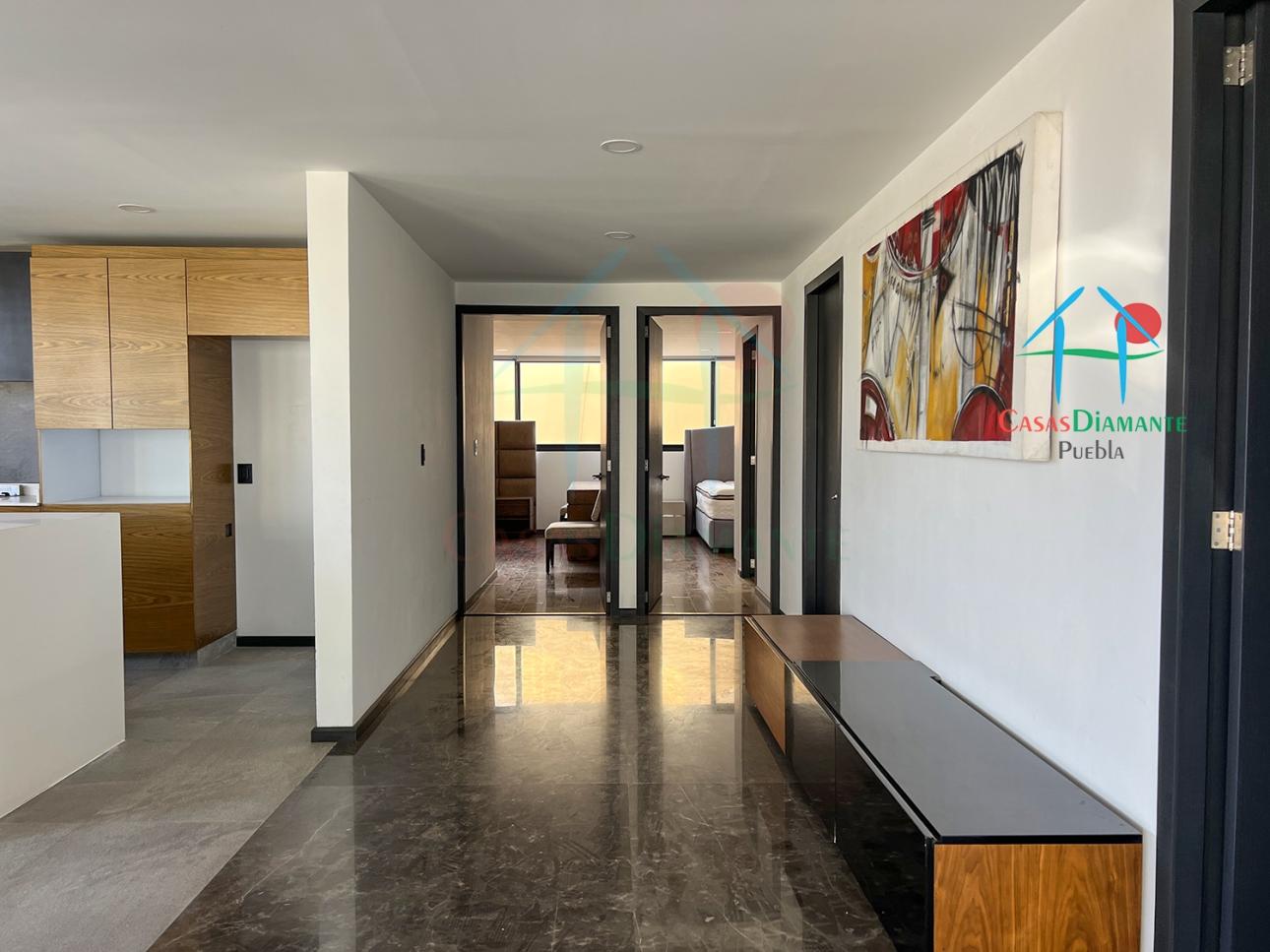 Departamento con terraza, 2 recámaras. Amueblado - 12