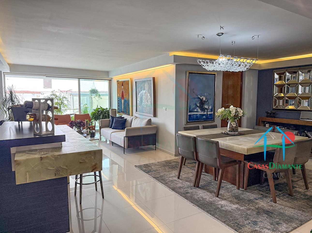 Departamento en Polanco con terraza, barra bar y valet