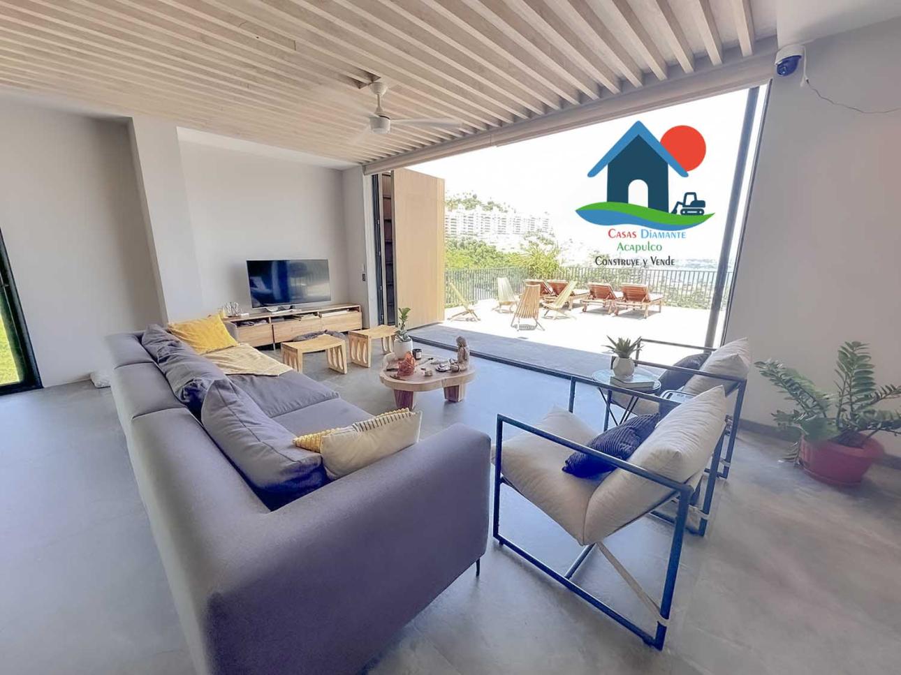 Casa con Vista a la Bahía, Terraza y 4 Recámaras