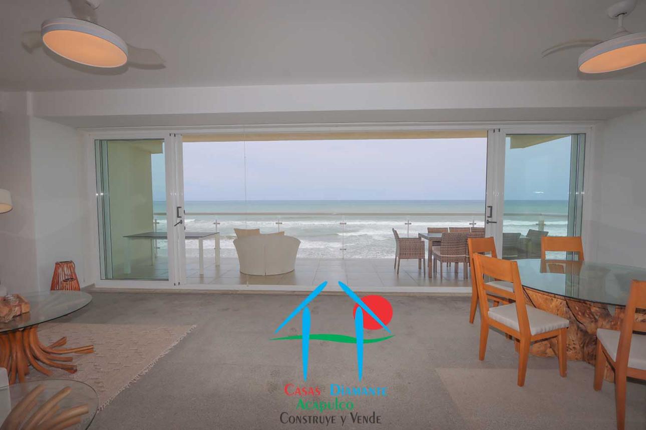Depto con Terraza Frente al Mar y 3 Rec. Para 8 personas - 5