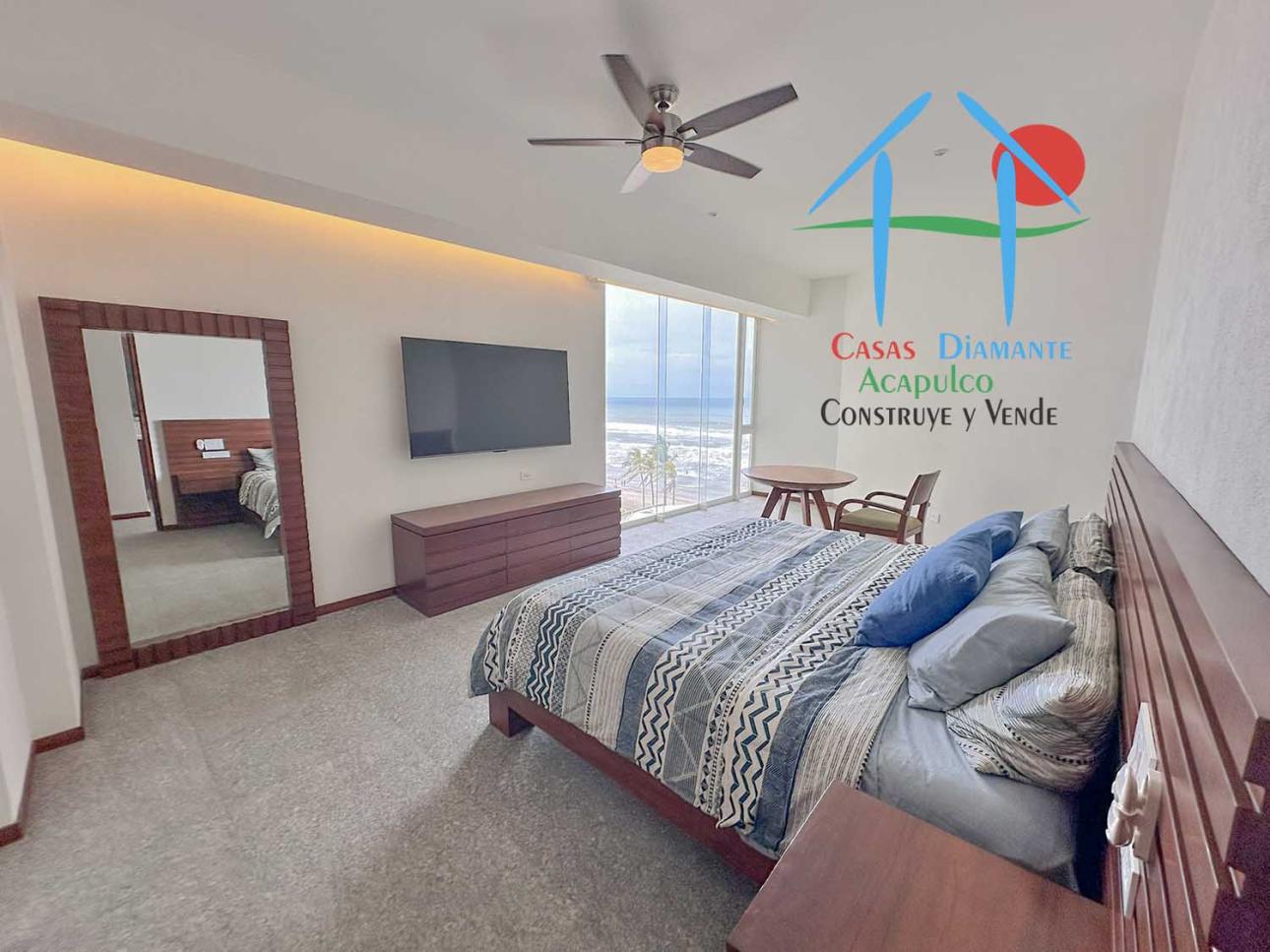 Depto con Terraza Frente al Mar y 3 Rec. Para 8 personas - 16