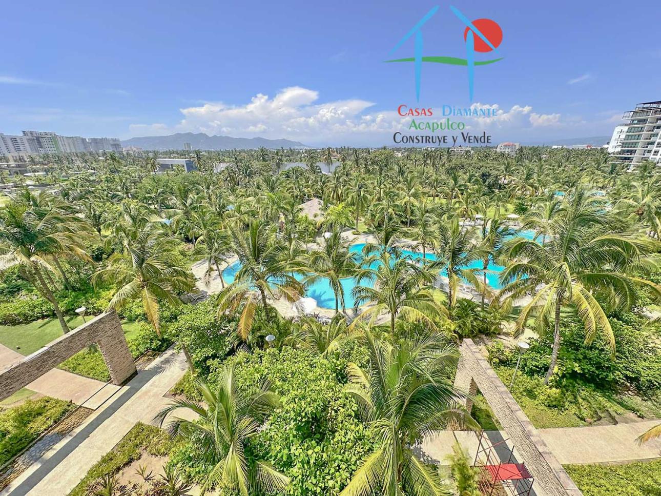 Depa en condominio de playa con terrazas, vista a la alberca — foto 7