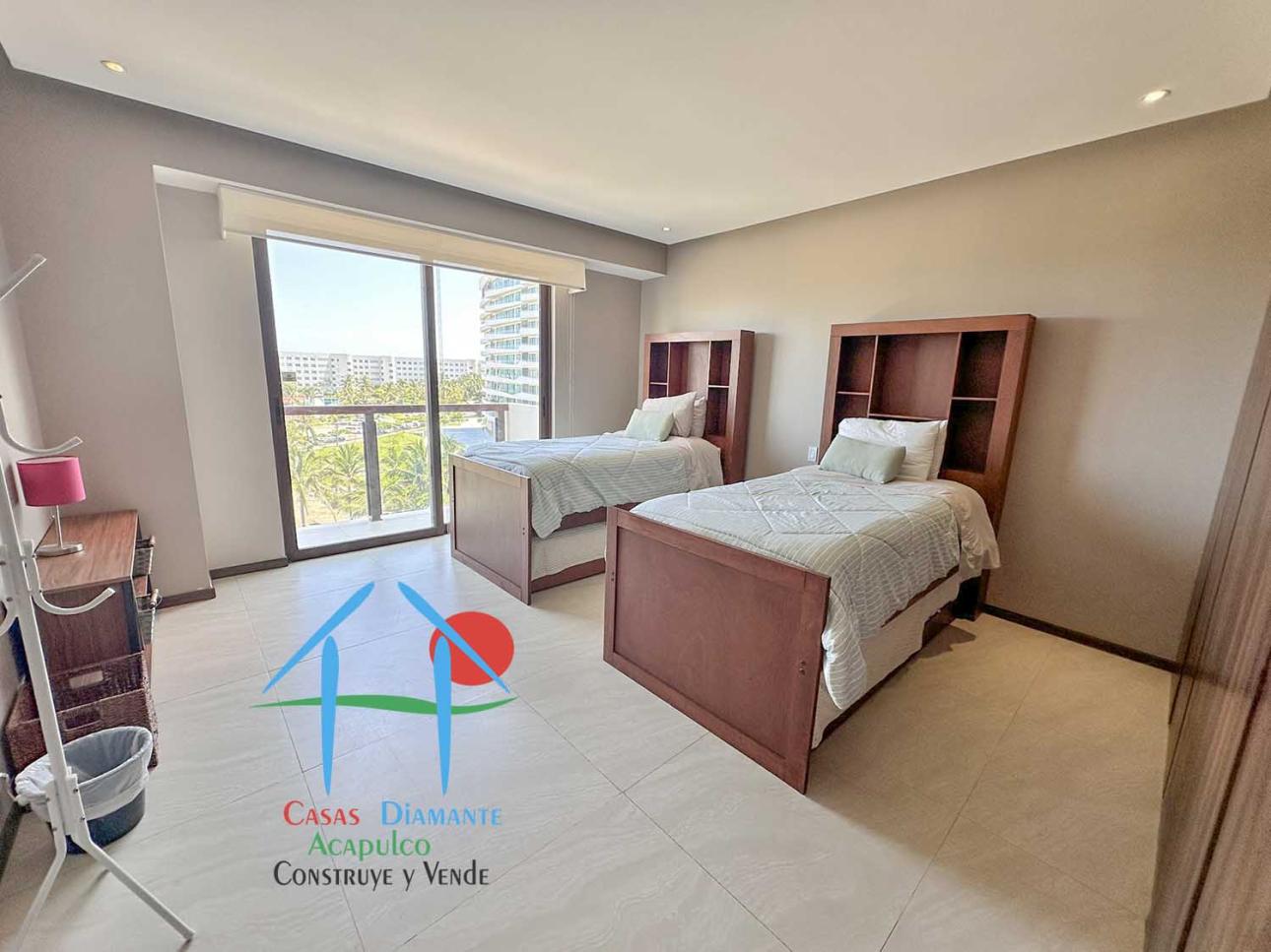 Depa en condominio de playa con terrazas, vista a la alberca — foto 12