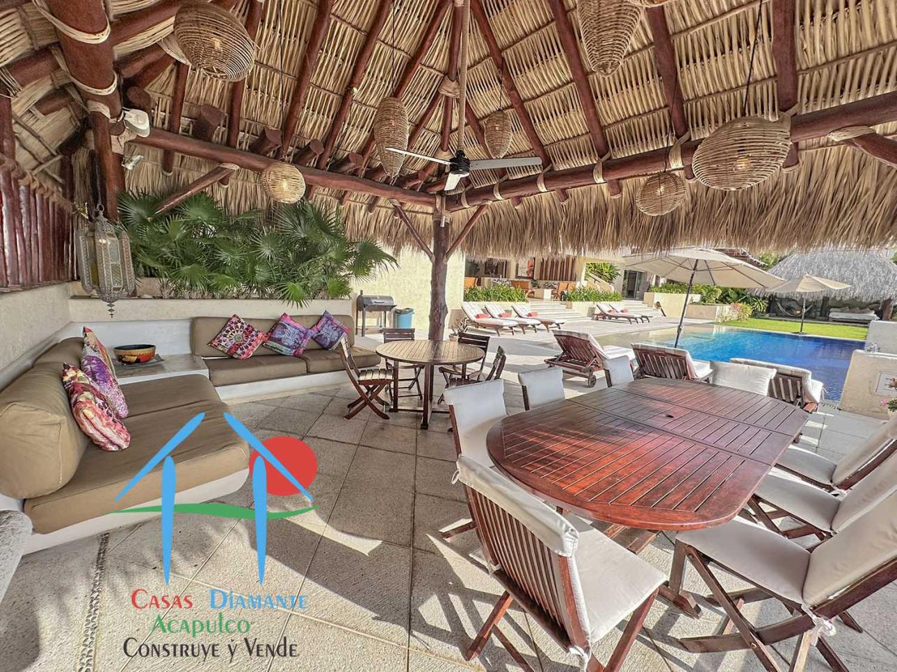 Casa para 14 personas con alberca privada, quiosco y jardín — foto 9