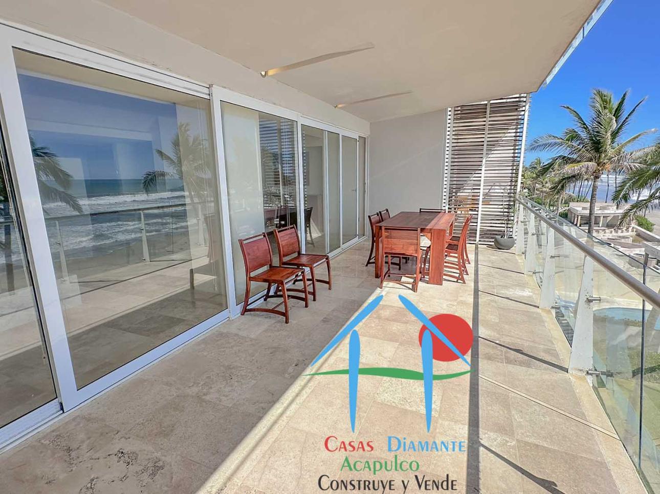 Depa de playa con 4 recámaras, terraza y vista al mar — foto 8