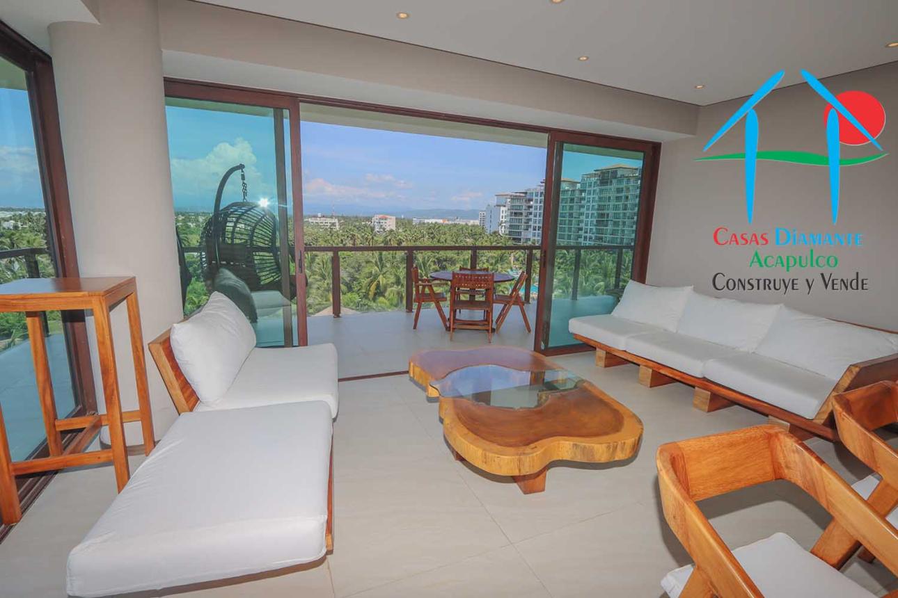 Depa en condominio de playa con terraza en L y vista al mar — foto 5