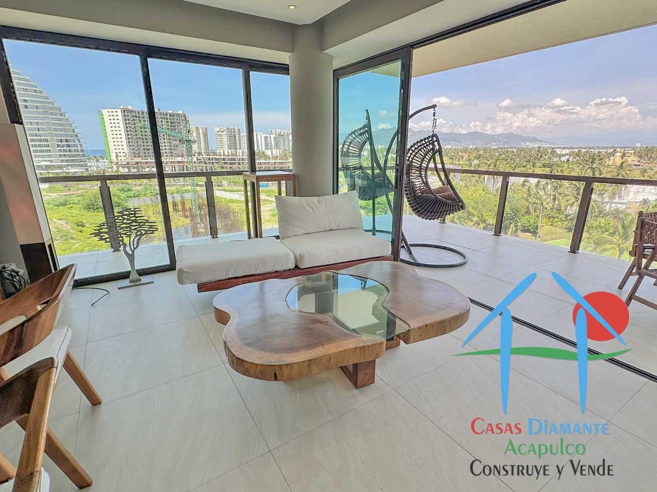 Depa en condominio de playa con terraza en L y vista al mar — foto 6