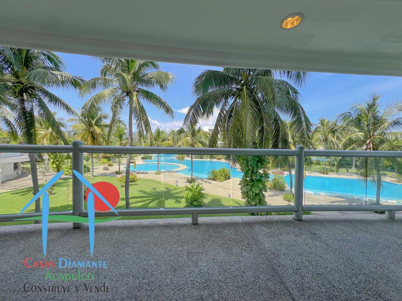 Depa con 3 recámaras y terraza con vista a las albercas — foto 6