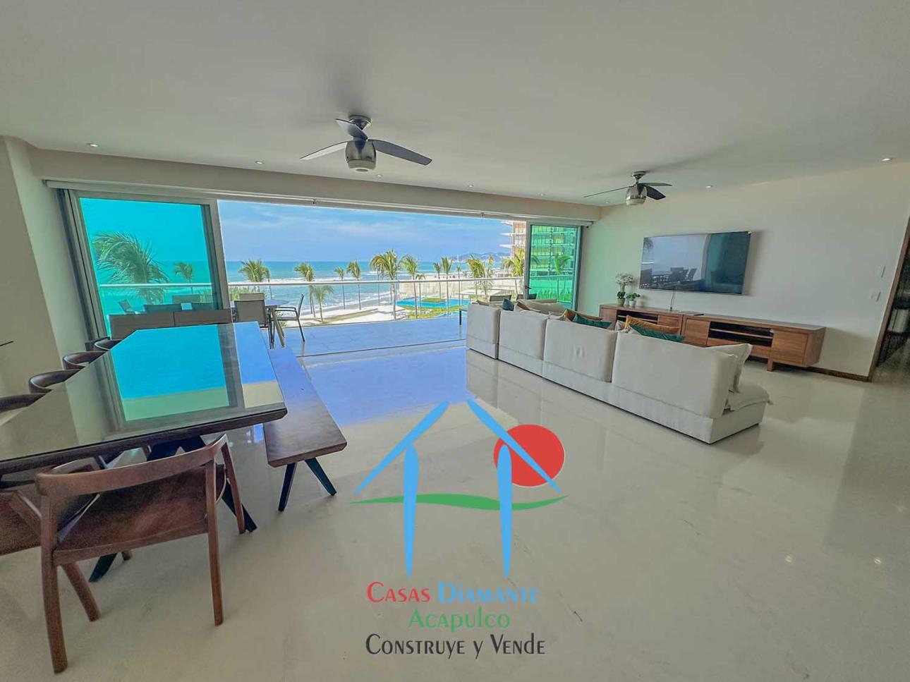 Departamento de playa con 4 rec y terraza con vista al mar — foto 5