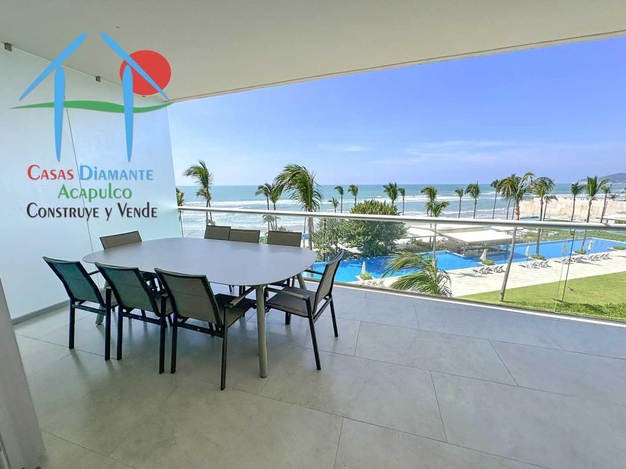 Departamento de playa con 4 rec y terraza con vista al mar — foto 7