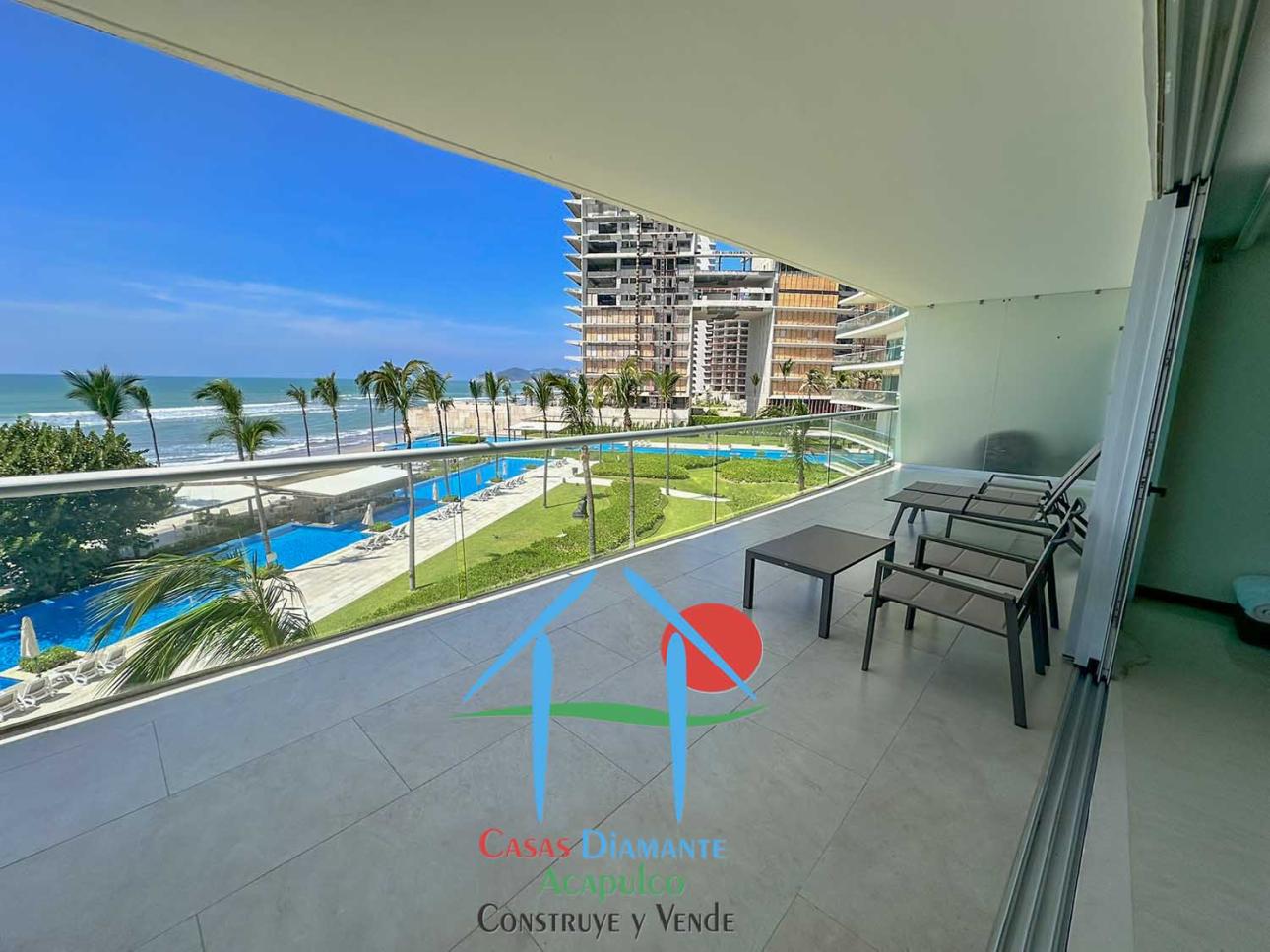 Departamento de playa con 4 rec y terraza con vista al mar — foto 9