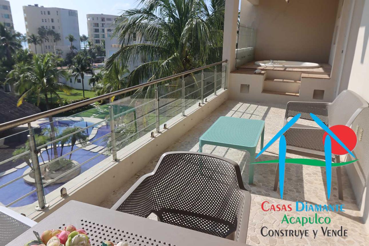 Departamento con terraza, jacuzzi y vista a la alberca — foto 12