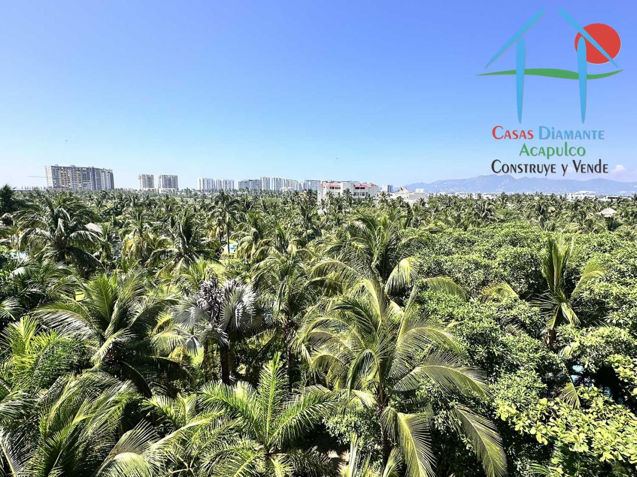 Depa en Playa Diamante Terraza con vista a las áreas comunes — foto 10