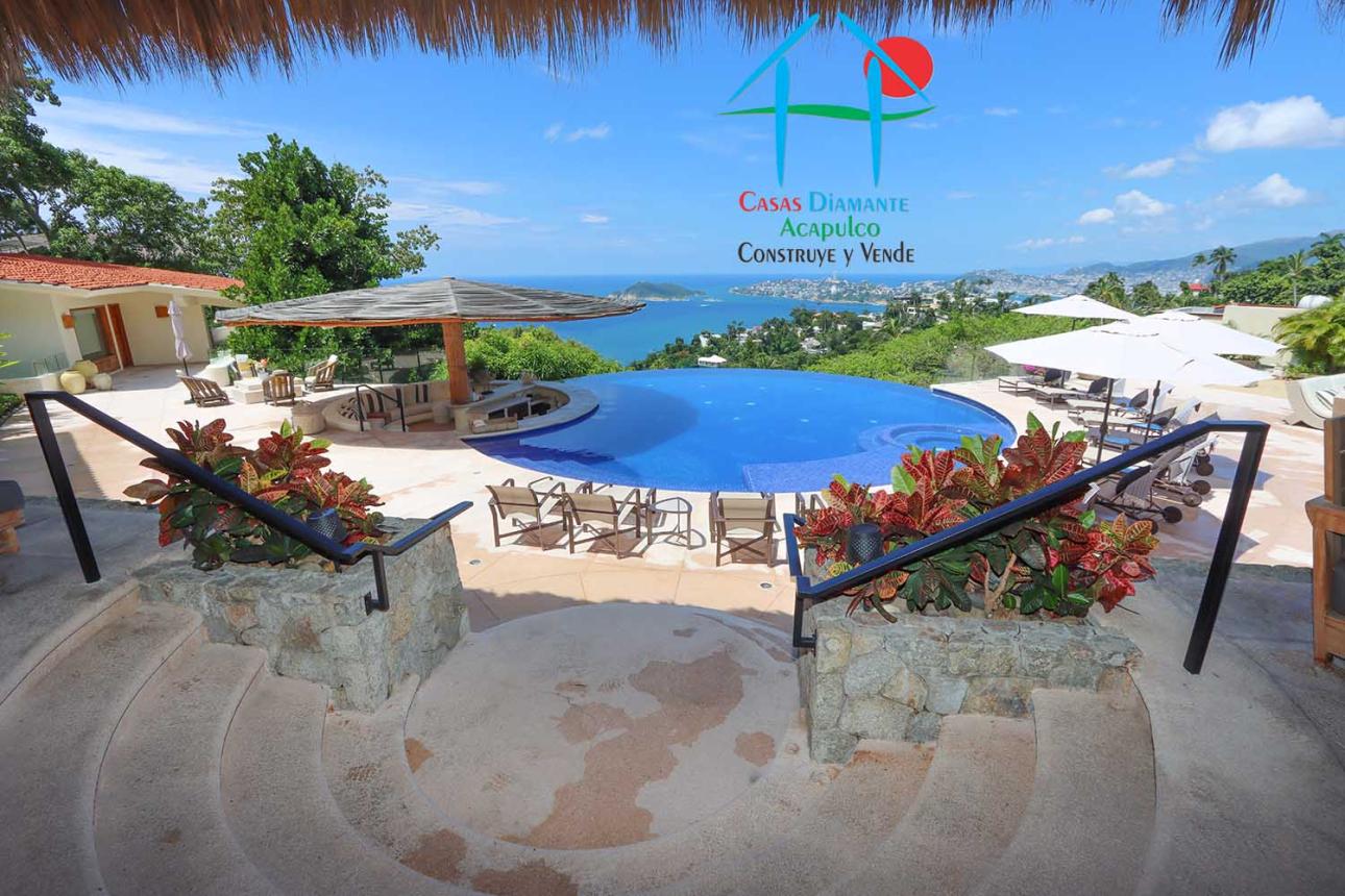 Casa con terraza, alberca, jacuzzi, pool bar y vista al mar - 5
