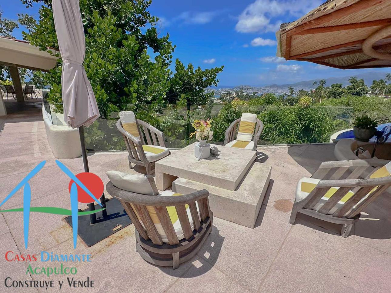 Casa con terraza, alberca, jacuzzi, pool bar y vista al mar - 10