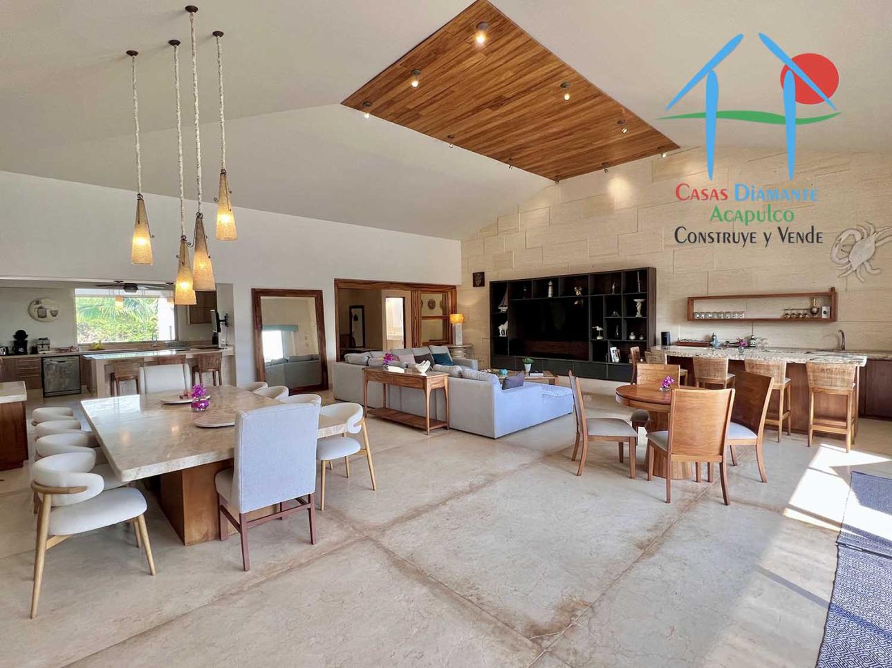 Terraza, vista a la laguna, jardín con alberca y family room — foto 4