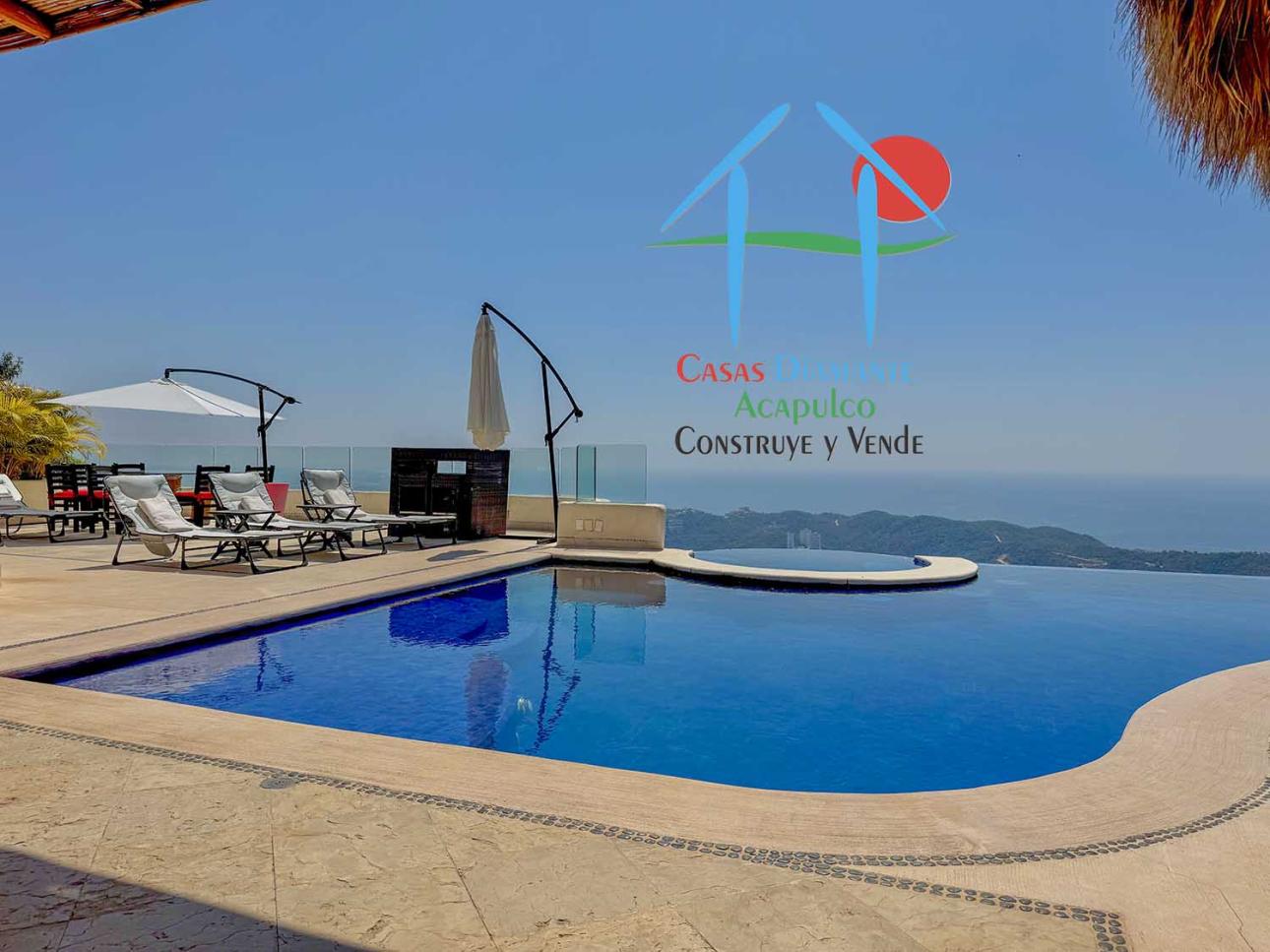 Terraza con asoleadero, alberca, jacuzzi y vista al mar — foto 3