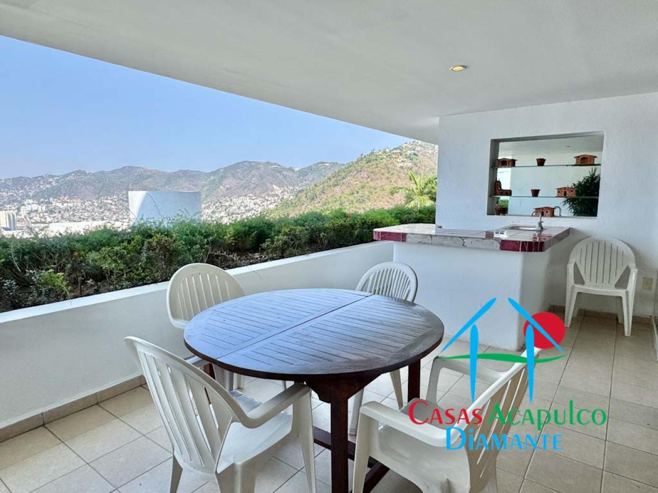 Terraza con barra bar y vista a la bahía de Acapulco — foto 8