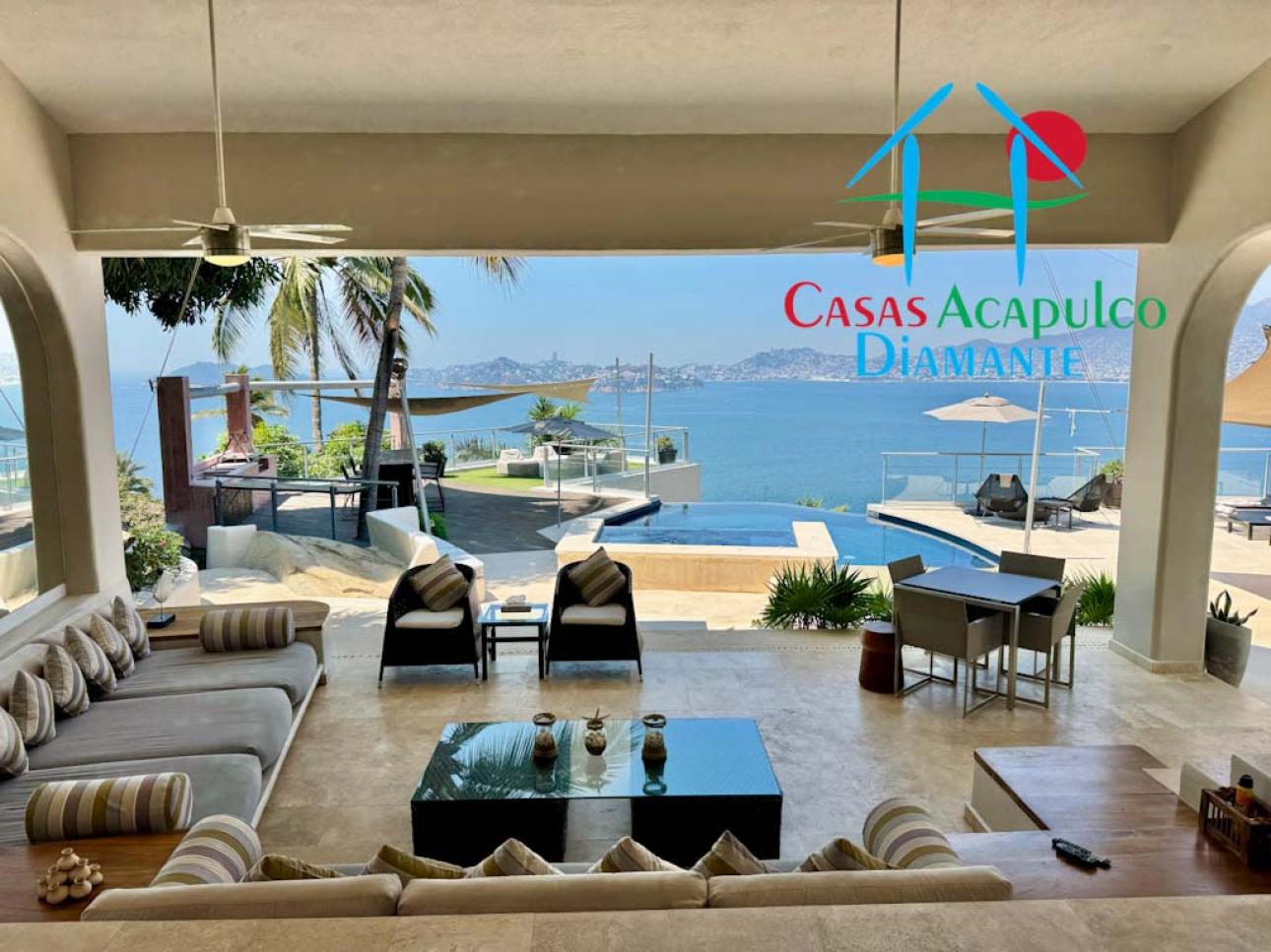 Casa con alberca privada, jacuzzi y vista al mar