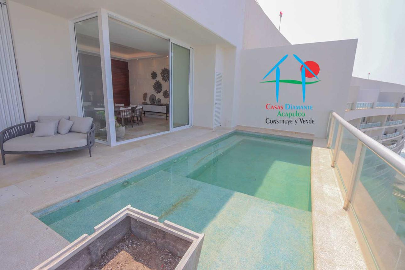 Penthouse en venta con alberca privada y vista al mar — foto 9