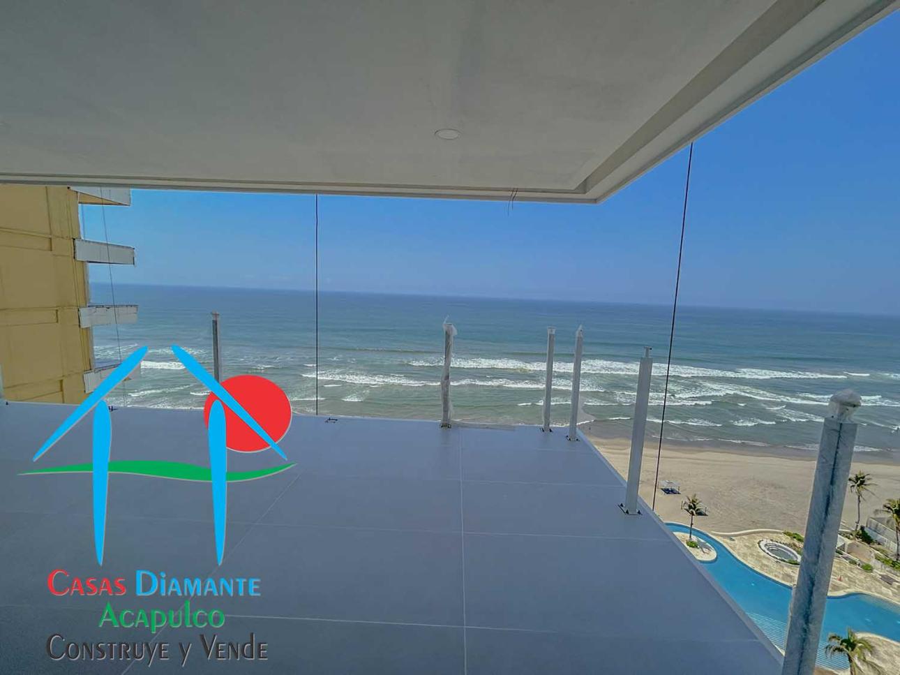 Depa De Playa Con Terraza Y Vista Al Mar