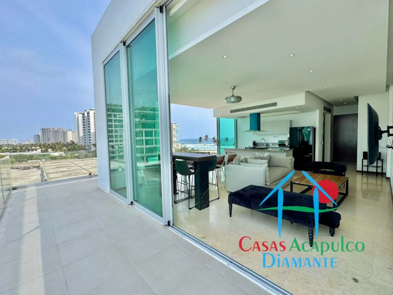 Departamento con terraza doble y vista parcial al mar — foto 9