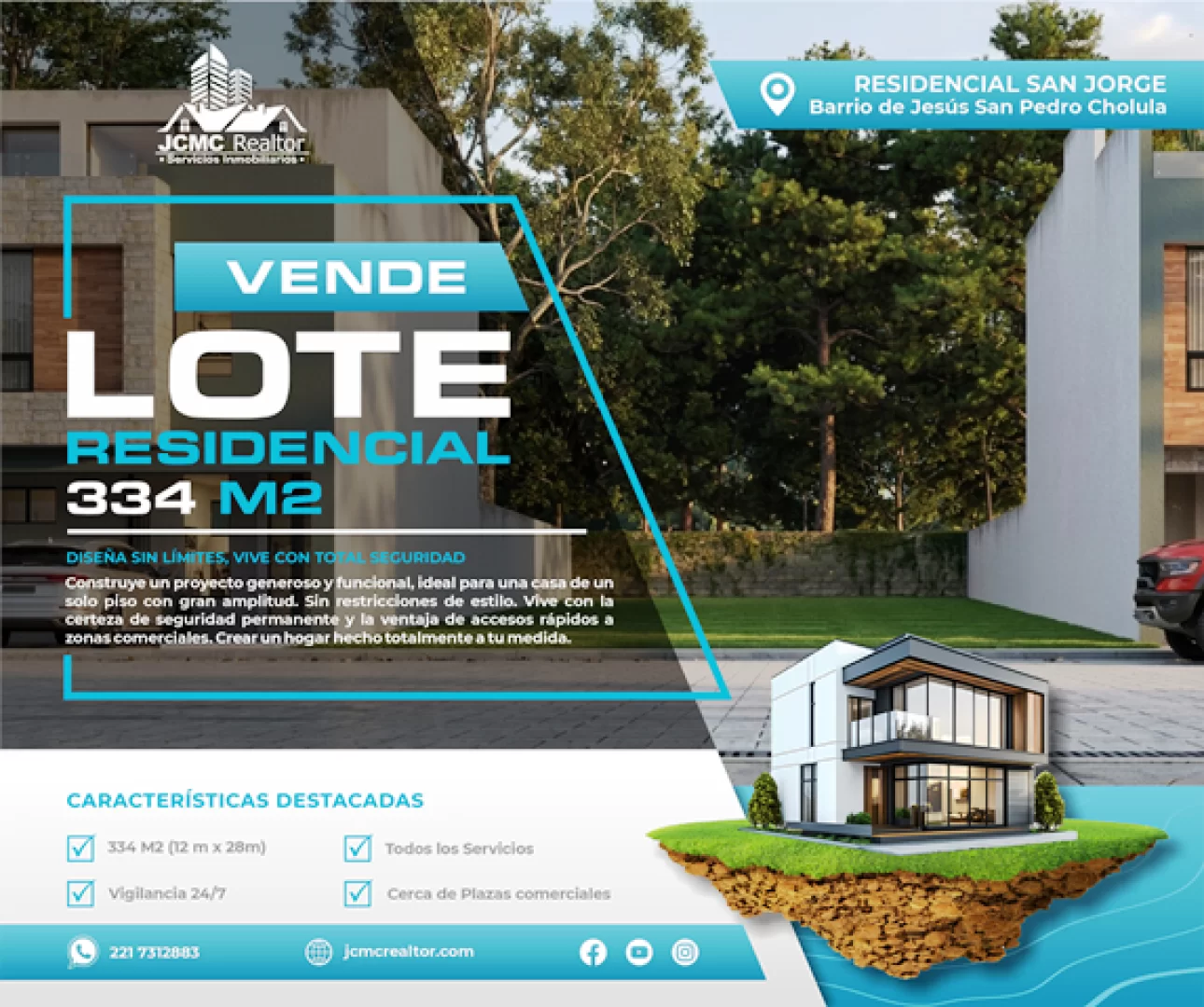 Lote de 334 M2 ideal para una casa de un piso - 5