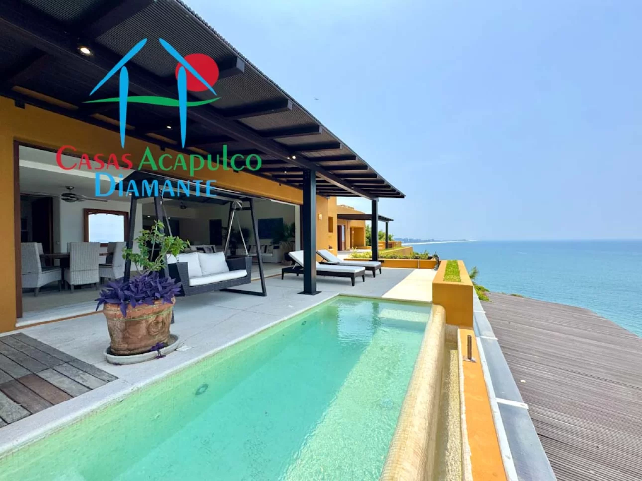 Terraza con alberca, jacuzzi e increíble vista al mar - 1