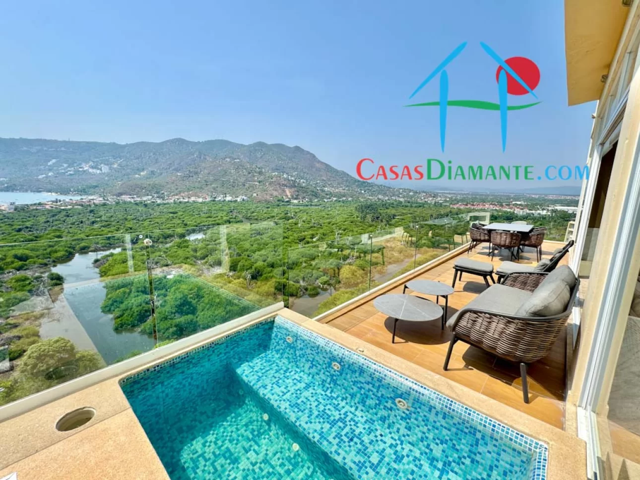 Roof garden, alberca y jacuzzi privados con vista al mar — foto 10