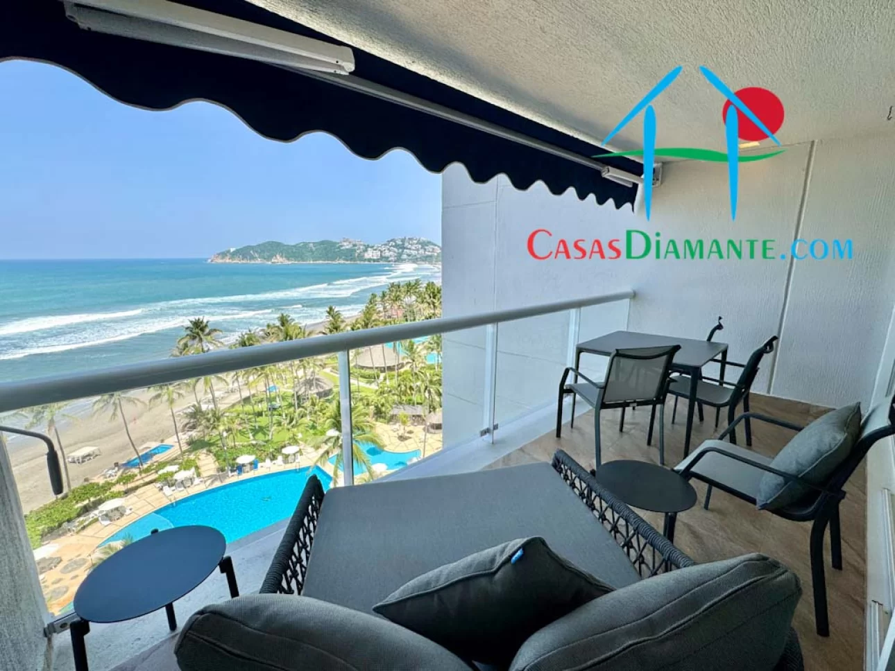 Departamento a pie de playa con 4 recámaras y vista al mar — foto 13