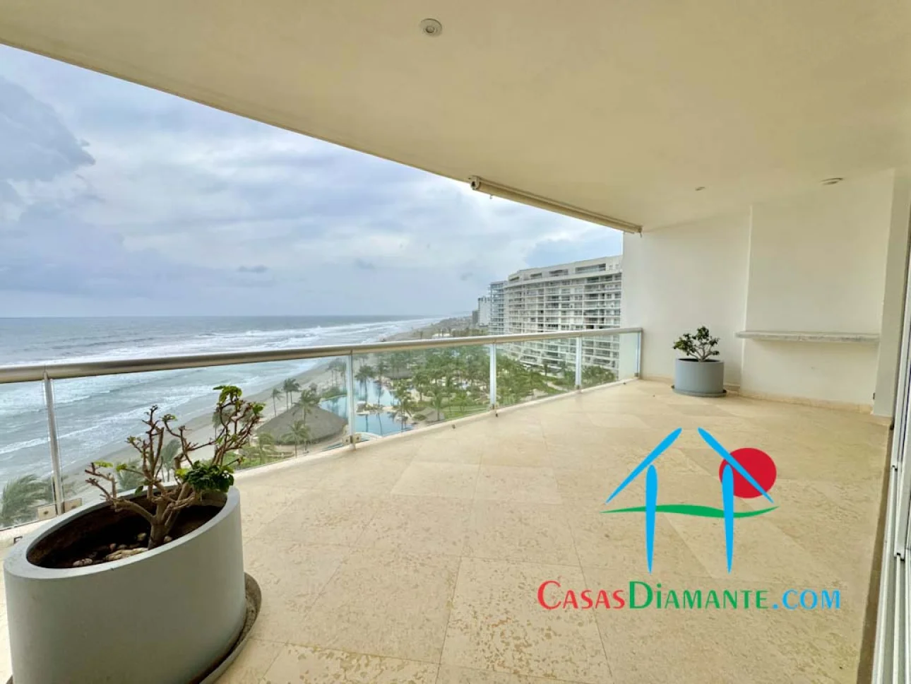 Departamento a pie de playa con terraza y vista al mar — foto 7