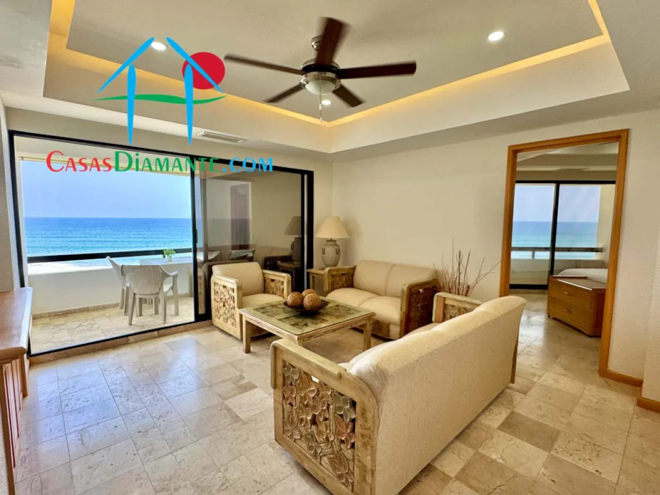 Departamento a pie de playa con terraza y vista al mar — foto 4