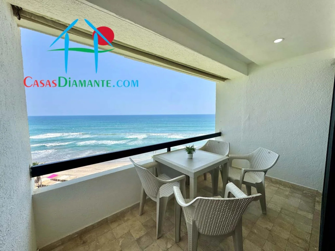 Departamento a pie de playa con terraza y vista al mar — foto 10