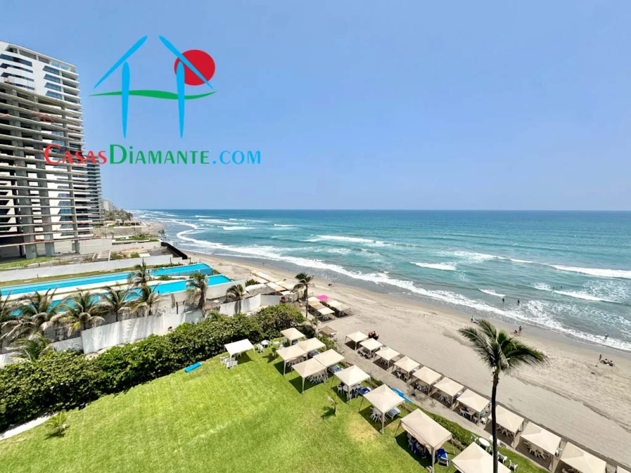 Departamento a pie de playa con terraza y vista al mar — foto 14